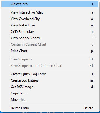 Right-click Context Menu